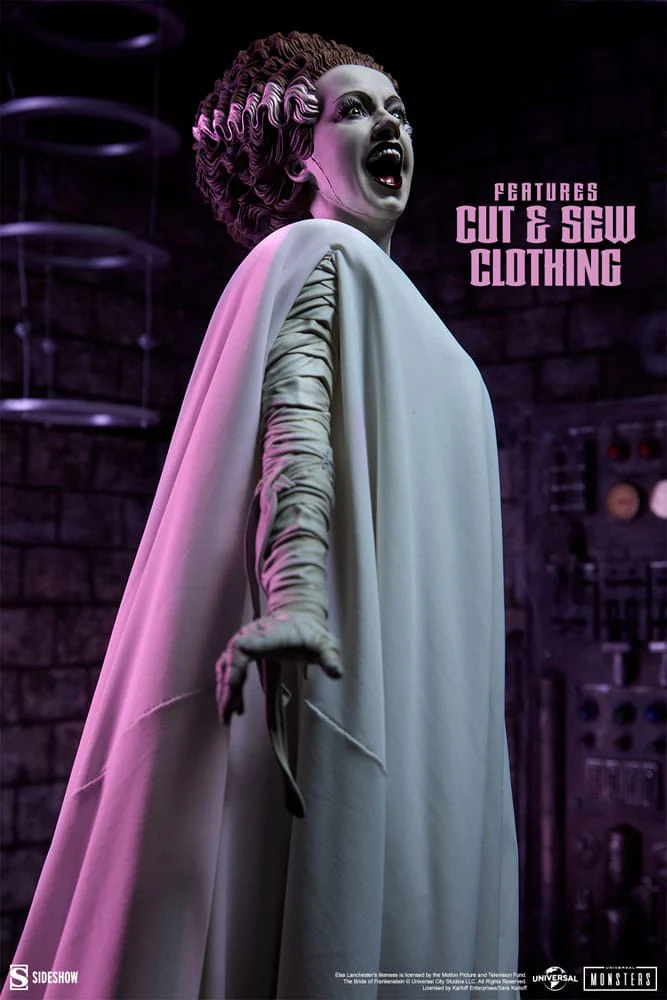SIDESHOW - Bride of Frankenstein Premium Format Mixed Media Statue The Bride of Frankenstein (Fabric Costume) - Image 3
