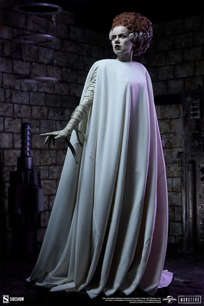 SIDESHOW - Bride of Frankenstein Premium Format Mixed Media Statue The Bride of Frankenstein (Fabric Costume) - Image 8