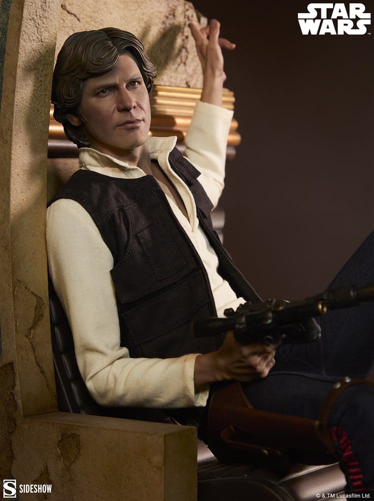SIDESHOW - Star Wars Episode IV Mixed Media Premium Format Figure Han Solo: Sorry About the Mess - Image 12