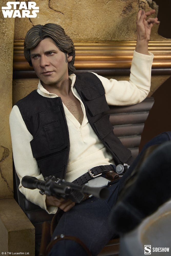 SIDESHOW - Star Wars Episode IV Mixed Media Premium Format Figure Han Solo: Sorry About the Mess - Image 3