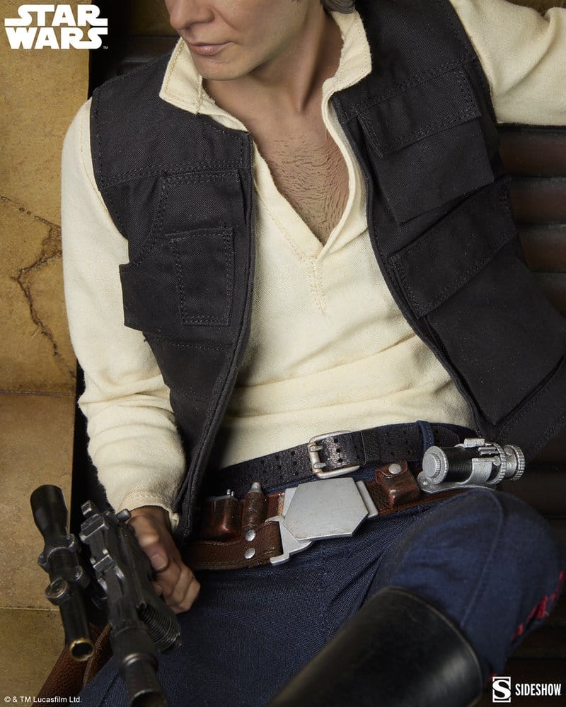 SIDESHOW - Star Wars Episode IV Mixed Media Premium Format Figure Han Solo: Sorry About the Mess - Image 6