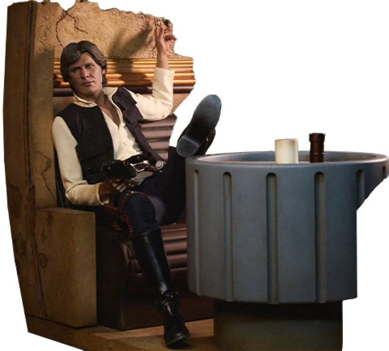 SIDESHOW - Star Wars Episode IV Mixed Media Premium Format Figure Han Solo: Sorry About the Mess - Image 9