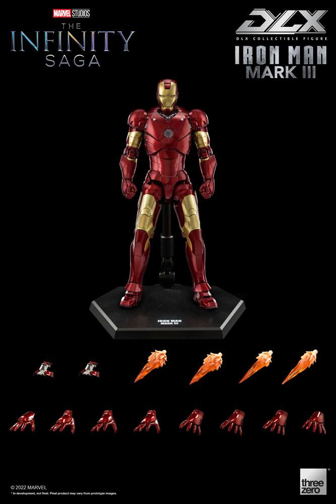 THREEZERO - Infinity Saga DLX Action Figure 1/12 Iron Man Mark 3 17 cm - Image 6